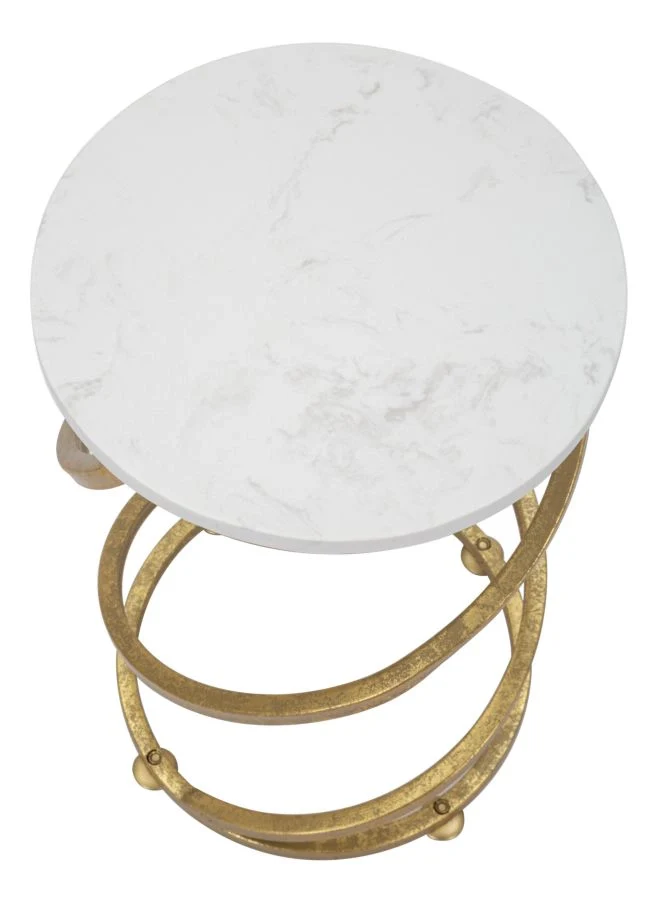 TAVOLINETTO SPIRAL MARBLE CM Ø 27,5X47,5 - Image 2