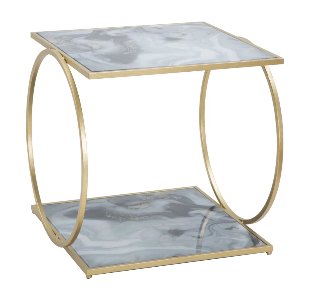 TAVOLINETTO GLAM 2 LEVEL CM 52,5X50X51 - Image 5
