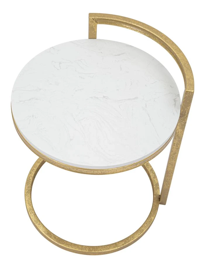 TAVOLINETTO ROUND MARBLE CM 40X43X50 - Image 3