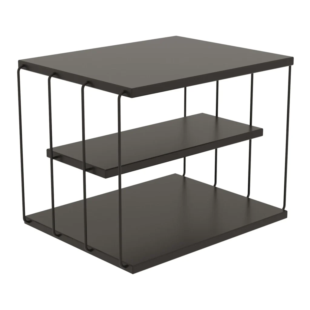 Tavolino Basso da Divano Åtvidaberg a 3 Piani - Antracite [en.casa] - Image 4