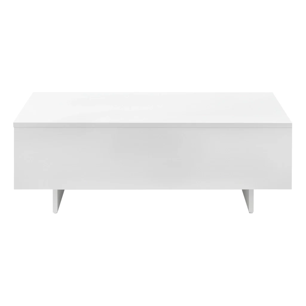 Tavolino Centrale da Salotto Vänersborg 85 x 55 x 31 cm - Bianco Lucido [en.casa] - Image 4