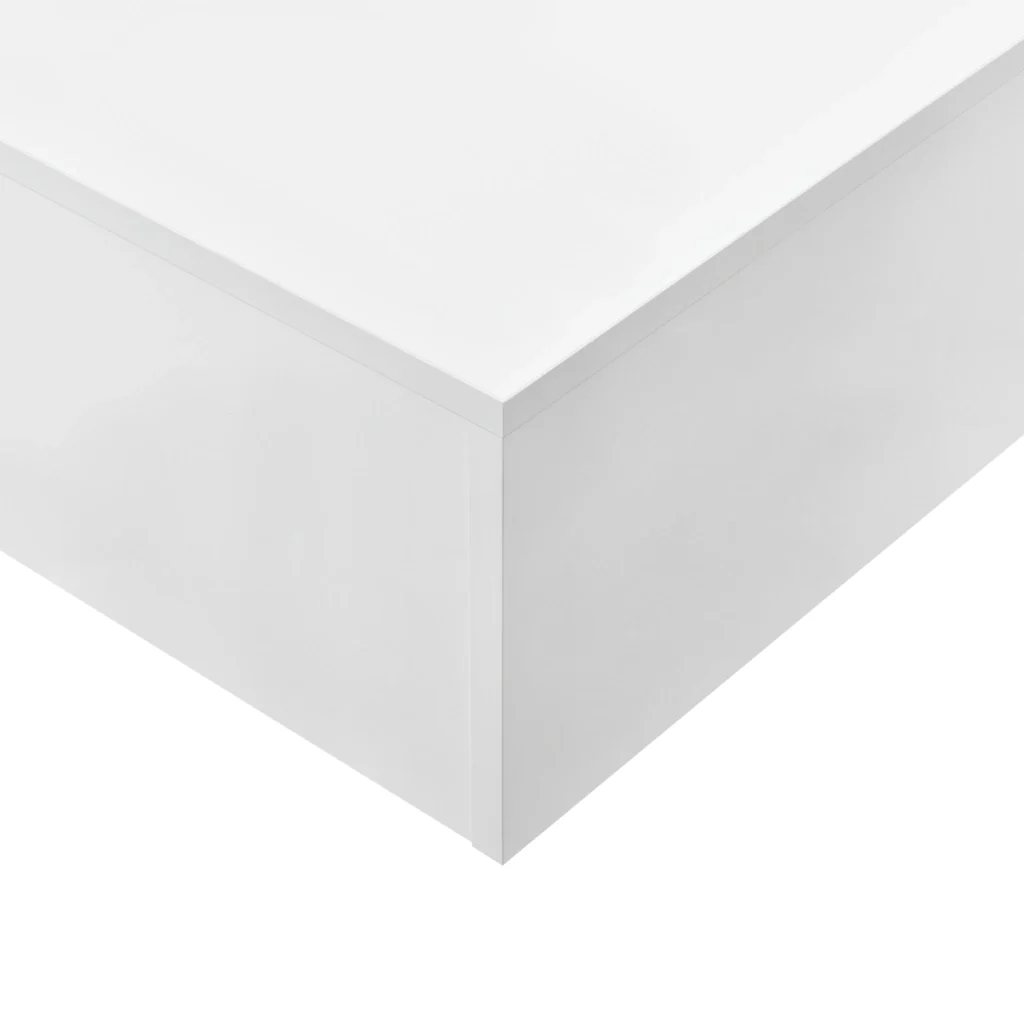 Tavolino Centrale da Salotto Vänersborg 85 x 55 x 31 cm - Bianco Lucido [en.casa] - Image 5
