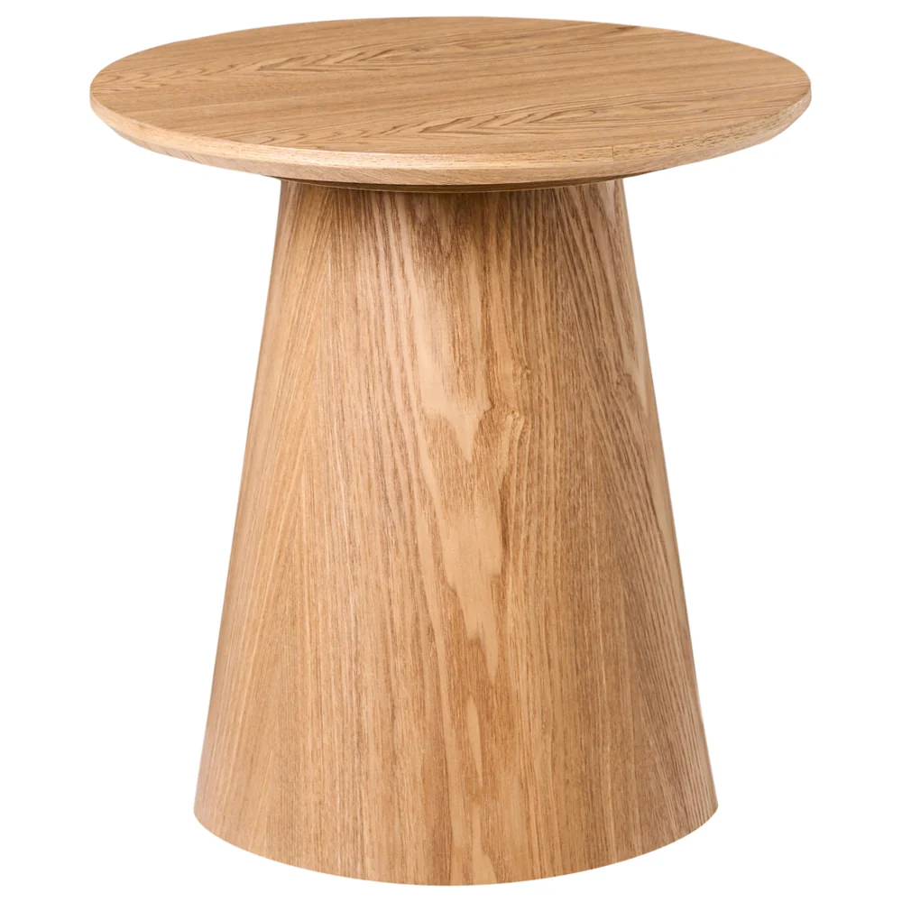 Tavolino con piano in MDF impiallacciato in frassino moderno 41 x 41 cm Marrone chiaro stile moderno