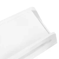 Tavolino Salvaspazio con Ruote, Angoli Arrotondati per Soggiorno e Camera da Letto, 81x33x51.5 cm, Bianco - Image 10