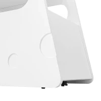 Tavolino Salvaspazio con Ruote, Angoli Arrotondati per Soggiorno e Camera da Letto, 81x33x51.5 cm, Bianco - Image 8