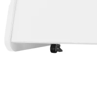 Tavolino Salvaspazio con Ruote, Angoli Arrotondati per Soggiorno e Camera da Letto, 81x33x51.5 cm, Bianco - Image 9
