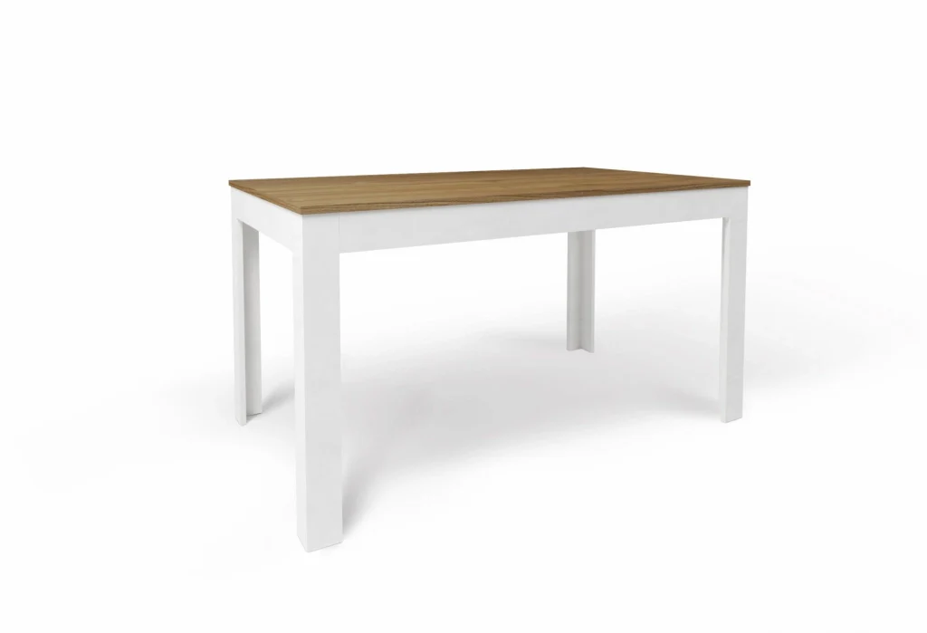 Tavolo Allungabile 140+60cm Bianco Ossido Noce Stelvio