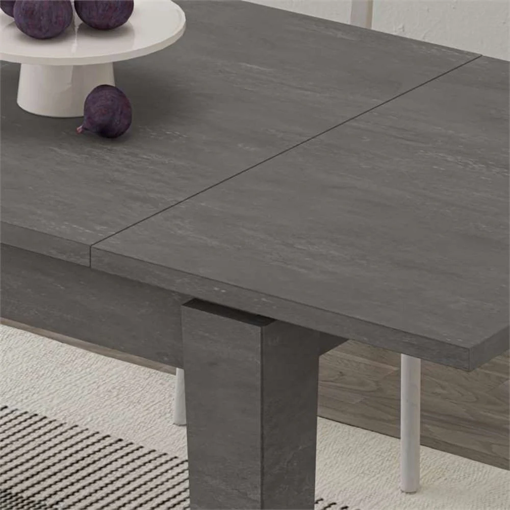 Tavolo allungabile Megaron retro grey 120x80 cm. - Image 4