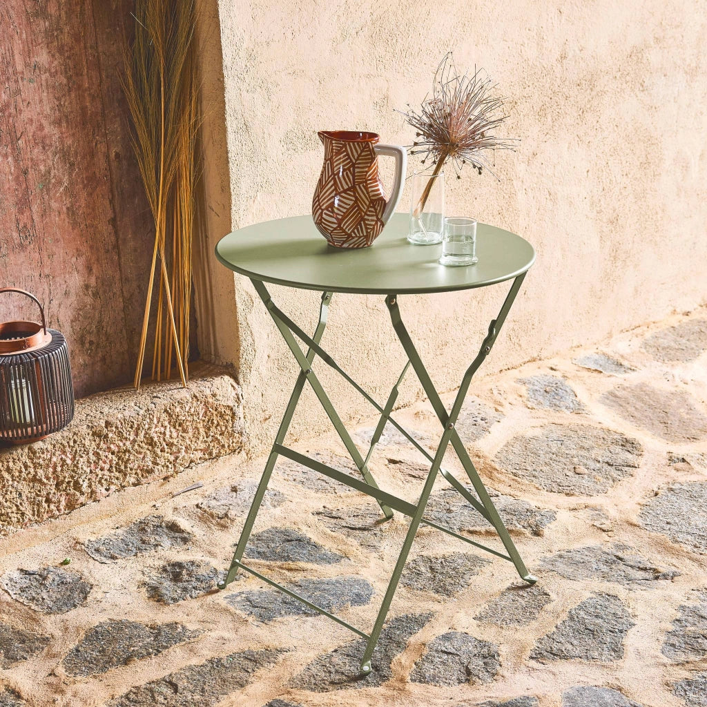 Tavolo da giardino bistrot pieghevole in acciaio, 2 posti, ø60cm, - Image 2