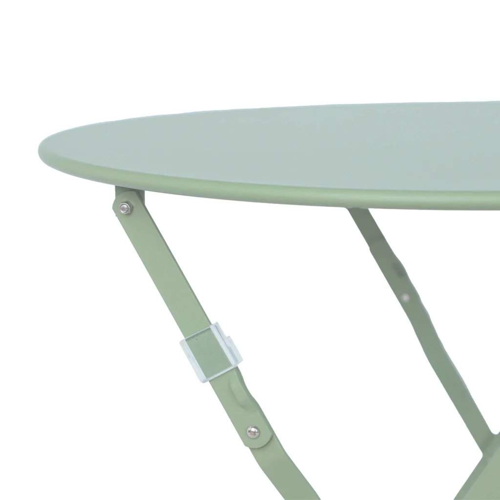 Tavolo da giardino bistrot pieghevole in acciaio, 2 posti, ø60cm, - Image 6