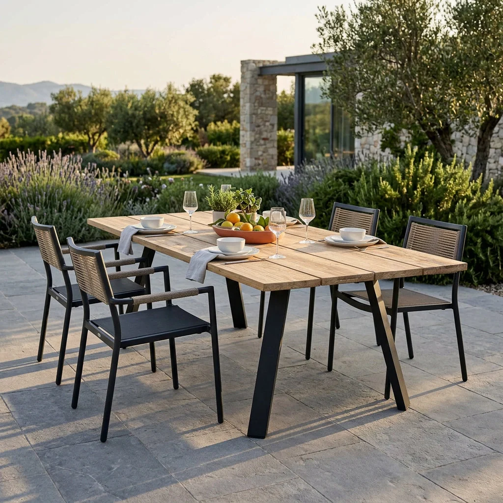 Tavolo da Giardino e piano in Teak 200x100 - MAJOR - Image 7