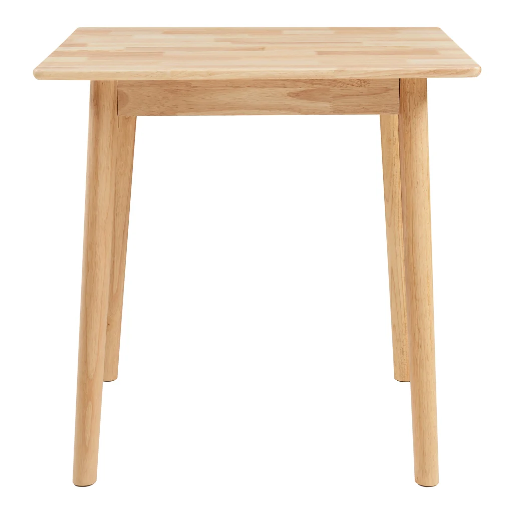 Tavolo da Pranzo Klijori Tavolo da Cucina in Legno di Hevea 75x75 cm color Naturale [en.casa] - Image 6