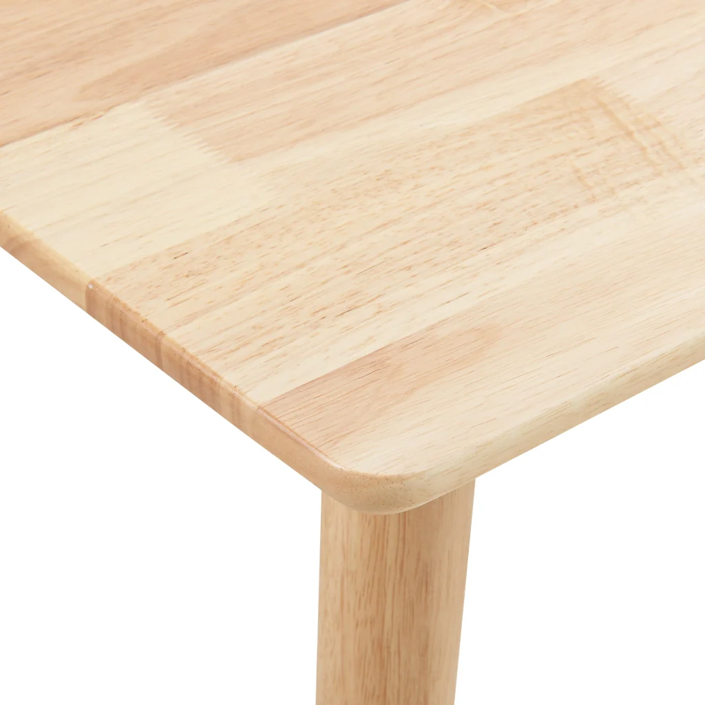 Tavolo da Pranzo Klijori Tavolo da Cucina in Legno di Hevea 75x75 cm color Naturale [en.casa] - Image 7