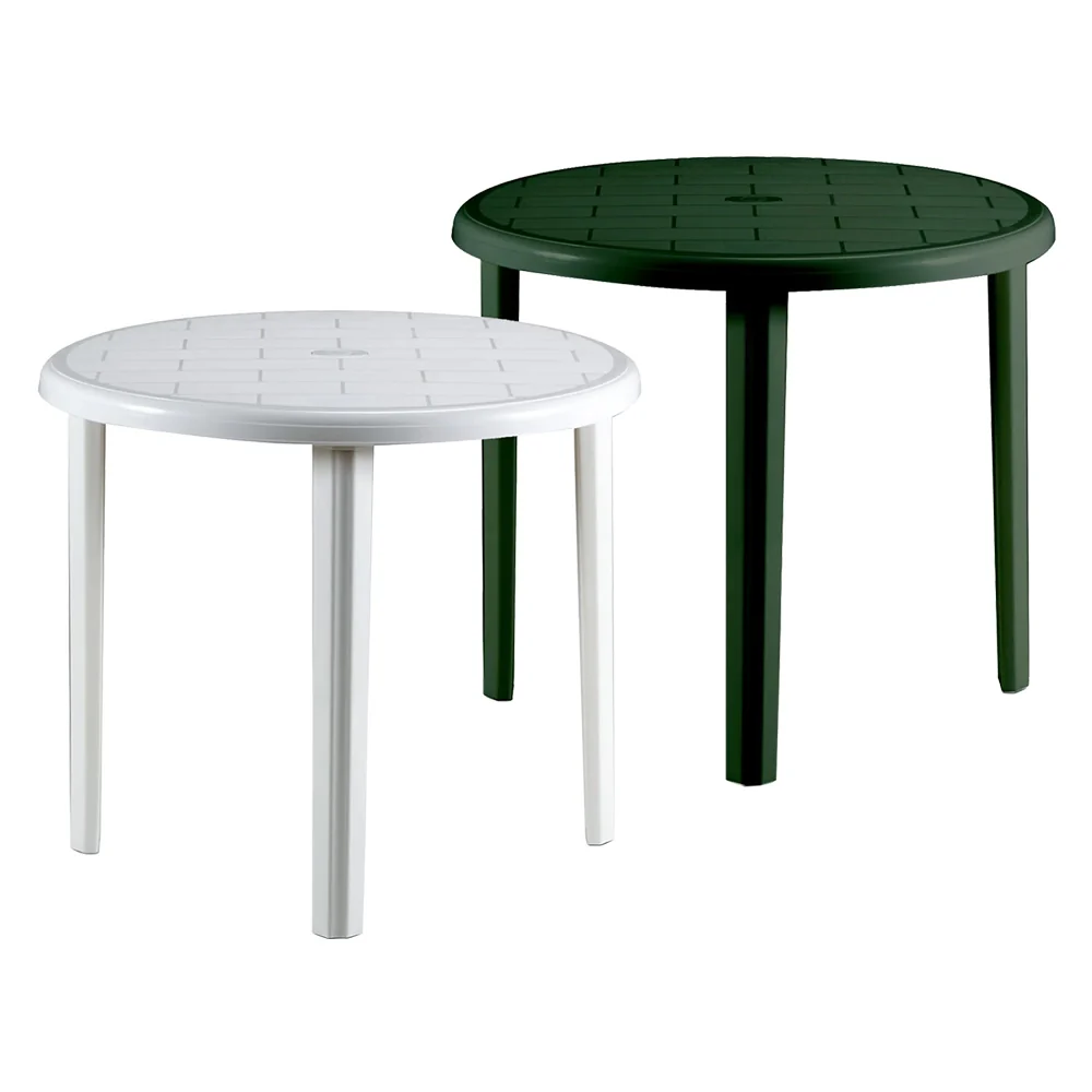 TAVOLO IN POLIPROPILENE 'TONDO' verde  - BICA