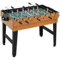 Tavolo Multigioco 4 in 1 con Calcio Balilla, Biliardo, Ping Pong e Hockey da Tavolo, 107x61x84.5cm - Image 10