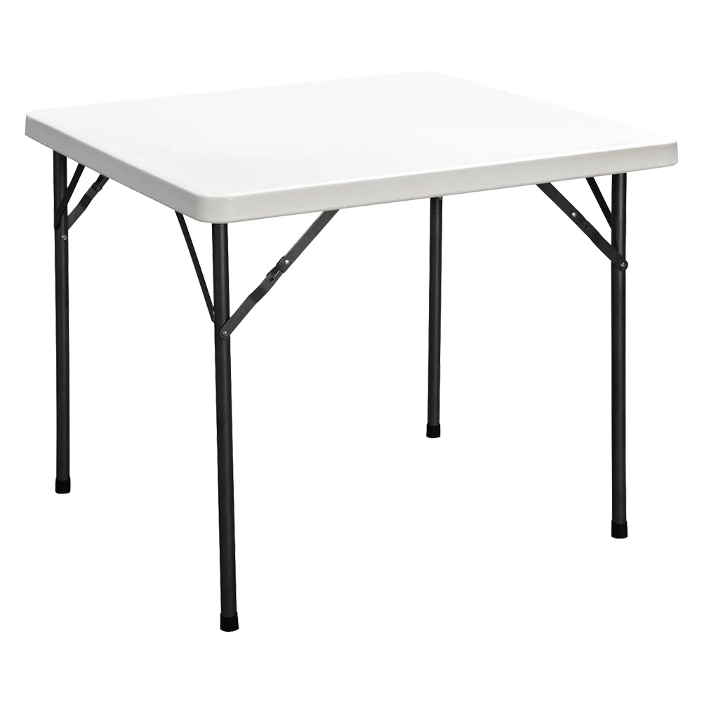 TAVOLO QUADRATO PIEGHEVOLE 'PARTY' cm 87 x 87 x h. 74 - colore bianco  - LIF