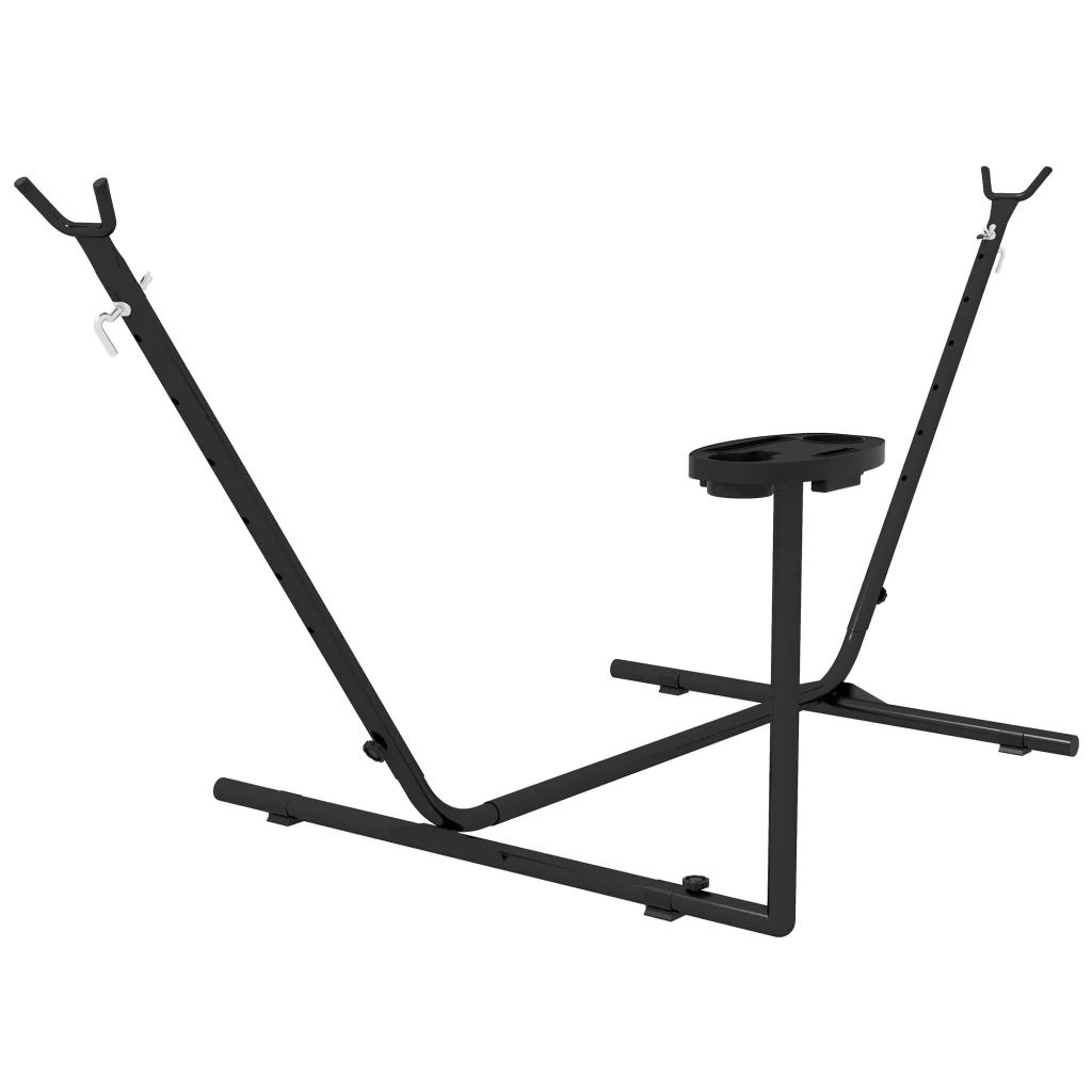 Telaio amaca per amache fino a 280 cm acciaio 285L x 125L x 110H cm nero