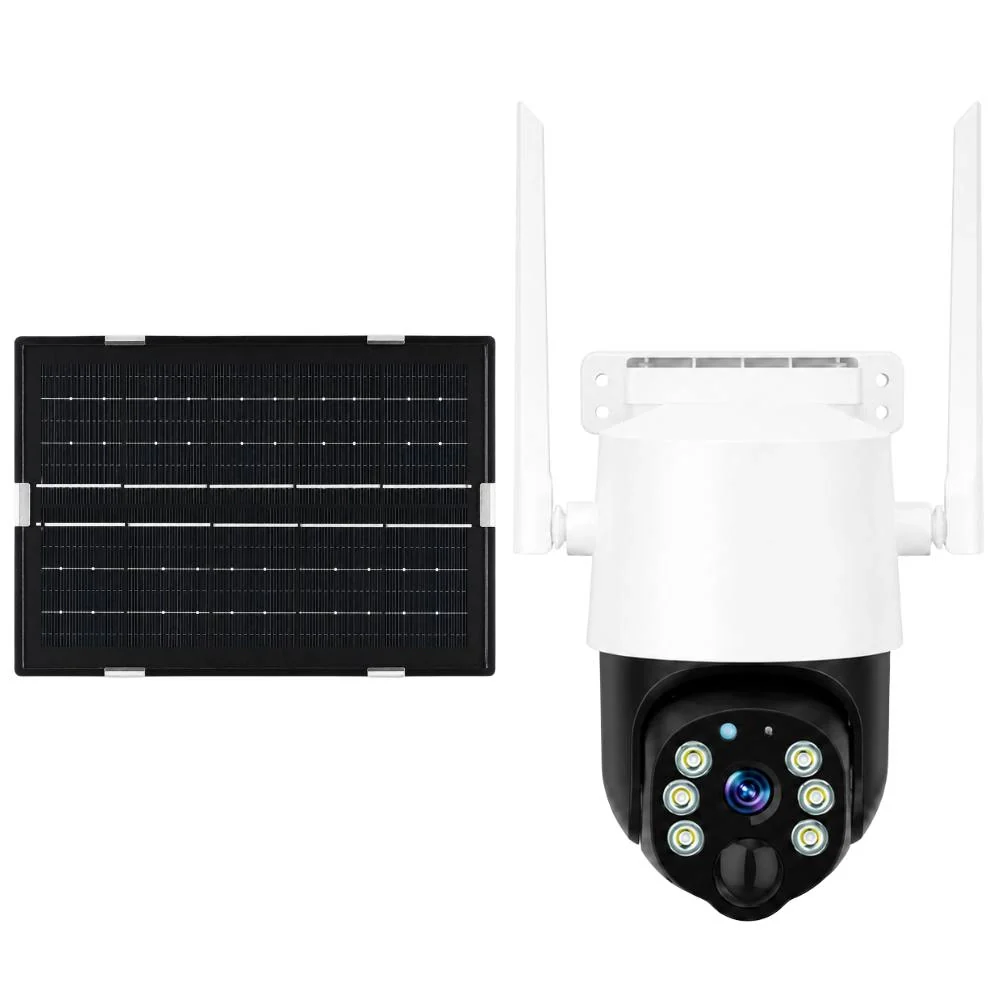 Telecamera ip wifi 4mp con batteria pannello solare e micro sd