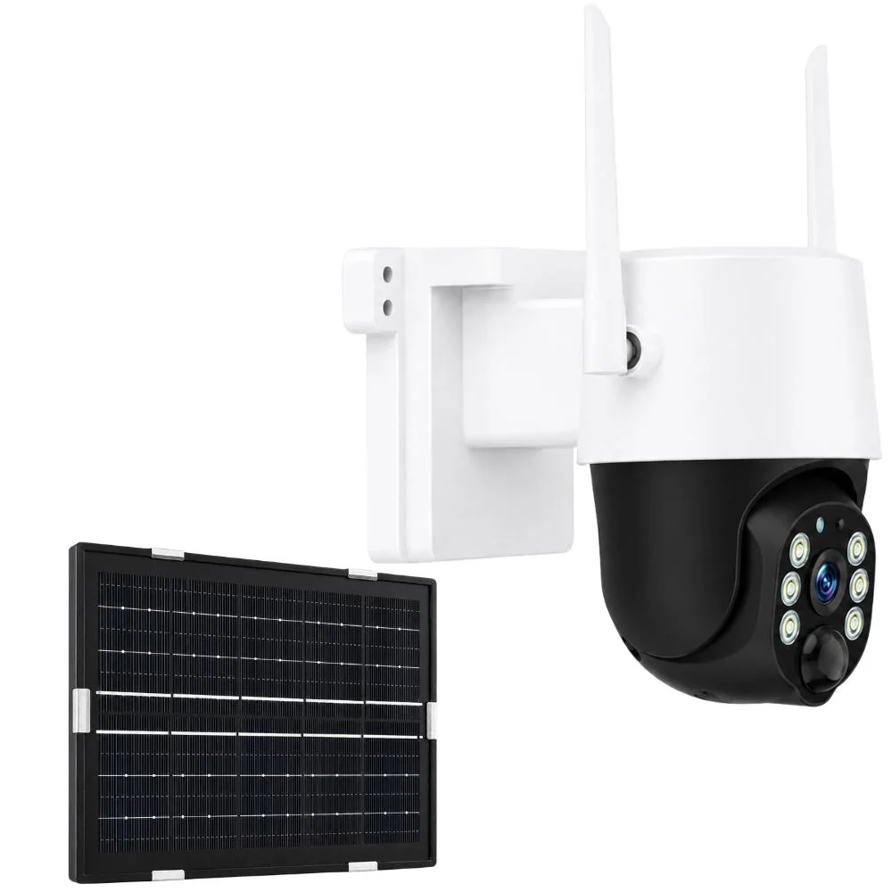 Telecamera ip wifi 4mp con batteria pannello solare e micro sd - Image 2