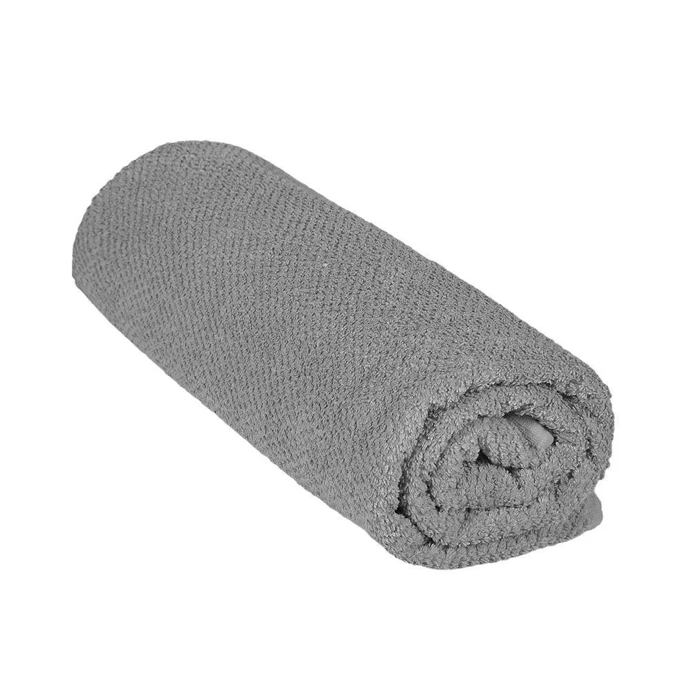 Telo bagno per doccia 90x140 cm grigio in cotone 100% - Image 3