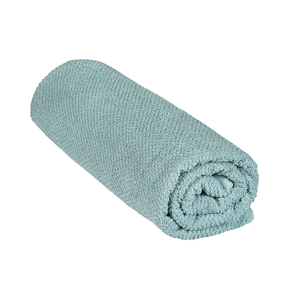 Telo bagno per doccia 90x140 cm verde acqua in cotone 100% - Image 3