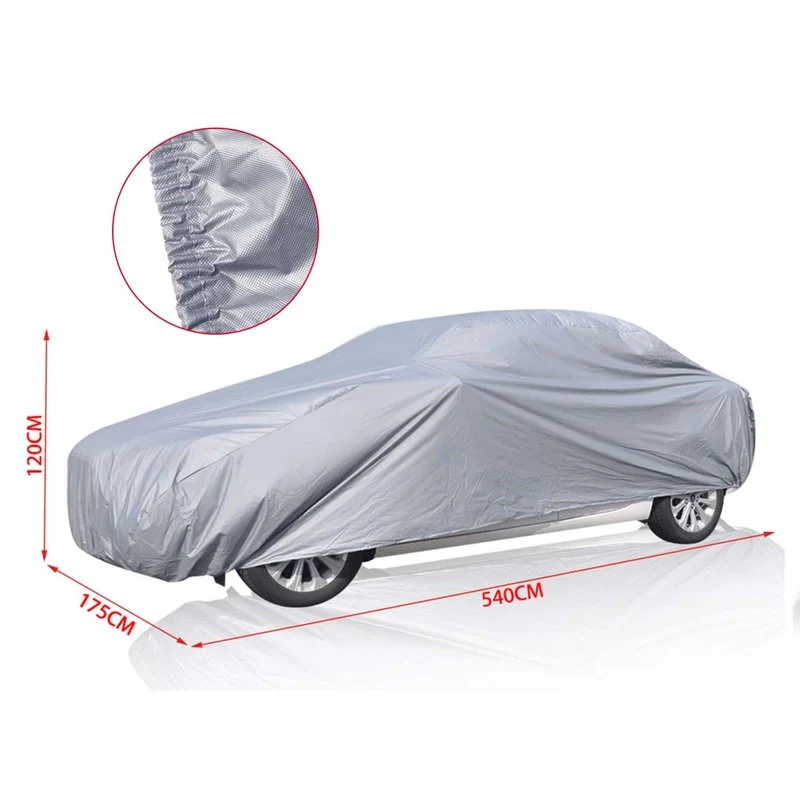 Telo Copriauto da Esterno Per Berline Misura XL 540X175X120cm Impermeabile Antigraffio Resistente - Image 4