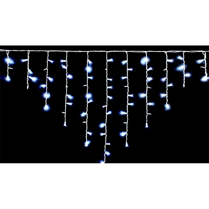 Tenda Luminosa Da Esterno IP65 5MT Con 216 Luci Led Bianco Freddo Effetto Cascata Con Connettore Prolungabile - Image 3