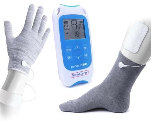 TensCare perfect TENS stimolatore di muscolo elettronico Piastra adesiva Blu, Bianco - Image 7