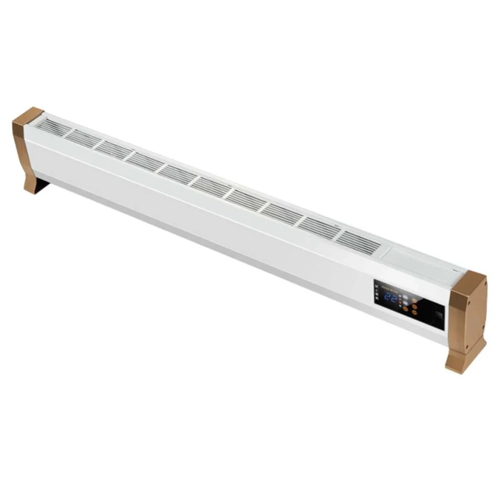 Termoconvettore Elettrico 1800w Ultra Sottile Con Telecomando Mpc Alacant 1800w Installazione a Pavimento Struttura In Metallo Bianco Riscaldamento Silenzioso a Convezione Naturale - Image 2