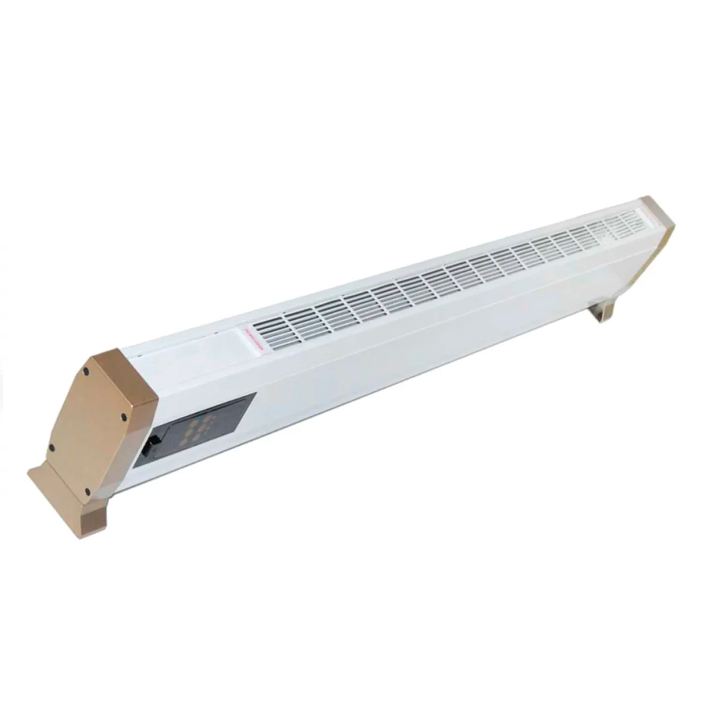 Termoconvettore Elettrico 1800w Ultra Sottile Con Telecomando Mpc Alacant 1800w Installazione a Pavimento Struttura In Metallo Bianco Riscaldamento Silenzioso a Convezione Naturale - Image 3