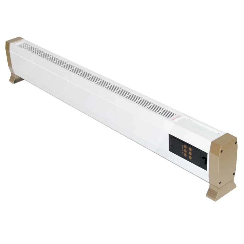 Termoconvettore Elettrico 1800w Ultra Sottile Con Telecomando Mpc Alacant 1800w Installazione a Pavimento Struttura In Metallo Bianco Riscaldamento Silenzioso a Convezione Naturale - Image 4