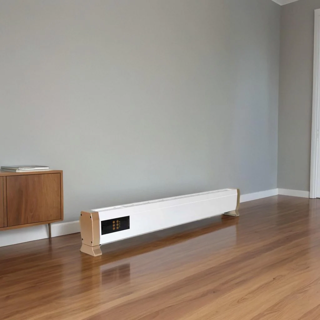 Termoconvettore Elettrico 1800w Ultra Sottile Con Telecomando Mpc Alacant 1800w Installazione a Pavimento Struttura In Metallo Bianco Riscaldamento Silenzioso a Convezione Naturale - Image 5