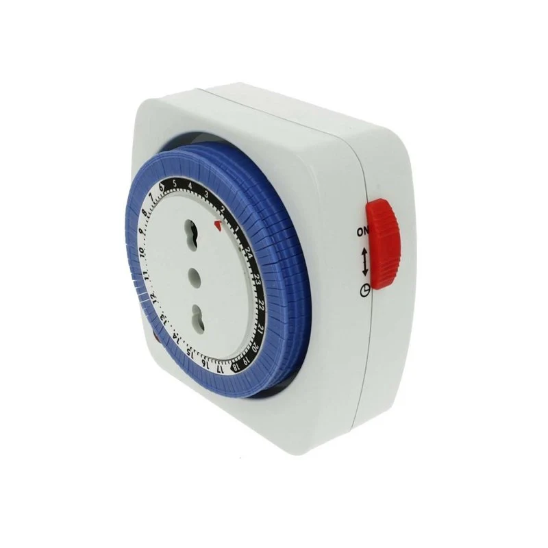 Timer Presa Elettrica Regolabile 24 Ore Con Spina 16A Presa Bipasso 10/16A Max 3500W Dimensione Compatto - Image 4