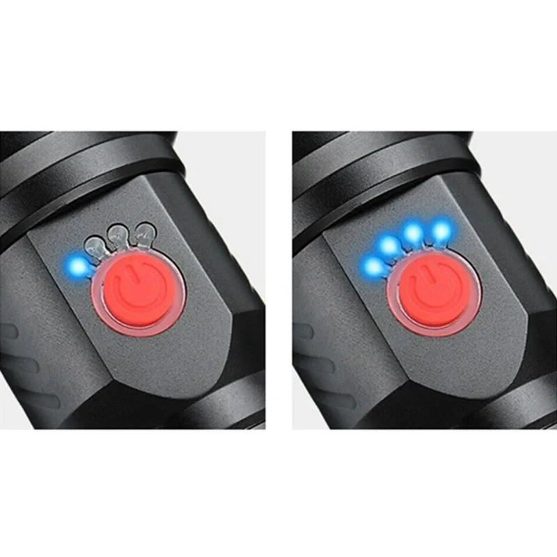 Torcia Led Ricaricabile Super Potente 3500 Lumen Zoomabile Raggio Fino a 500 Metri - Image 5