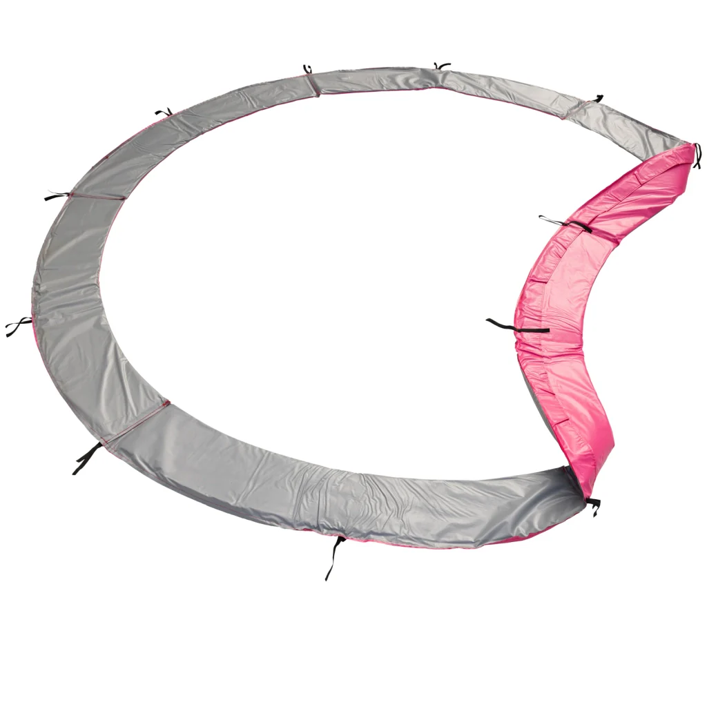 Trampolino Premium Pack 370 cm reversibile rosa/grigio PERTH rete, scala, copertura e kit di ancoraggio - Image 3