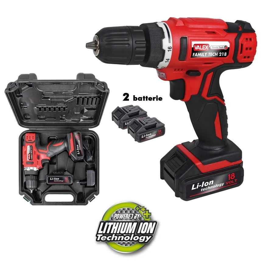 Valex TRAPANO AVVITATORE FAMILY-TECH 218 18V