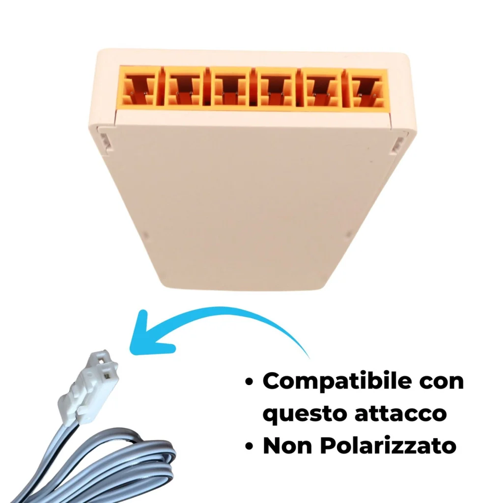 Trasformatore Alimentatore Led Driver Mobile 24V 100W, Con 12 Uscite Senza Polarità, Per Luce Led Da Guardaroba Armadio, 213X60X16mm, Cavo Alimentazione Con Spina EU Incluso - Image 3