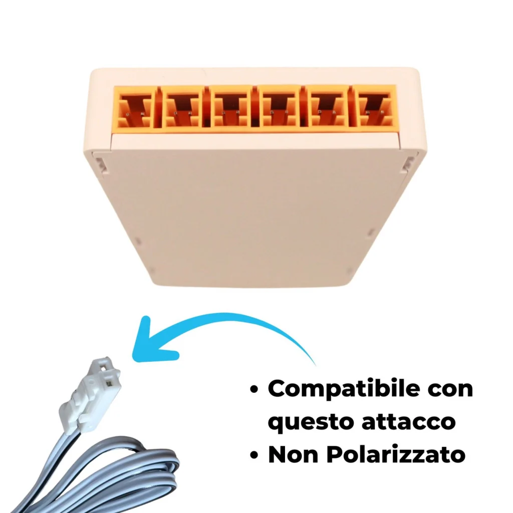 Trasformatore Alimentatore Led Driver Mobile 24V 36W, Con 10 Uscite Senza Polarità, Per Luce Led Da Guardaroba Armadio, 130X60X16mm, Cavo Alimentazione Con Spina EU Incluso - Image 3