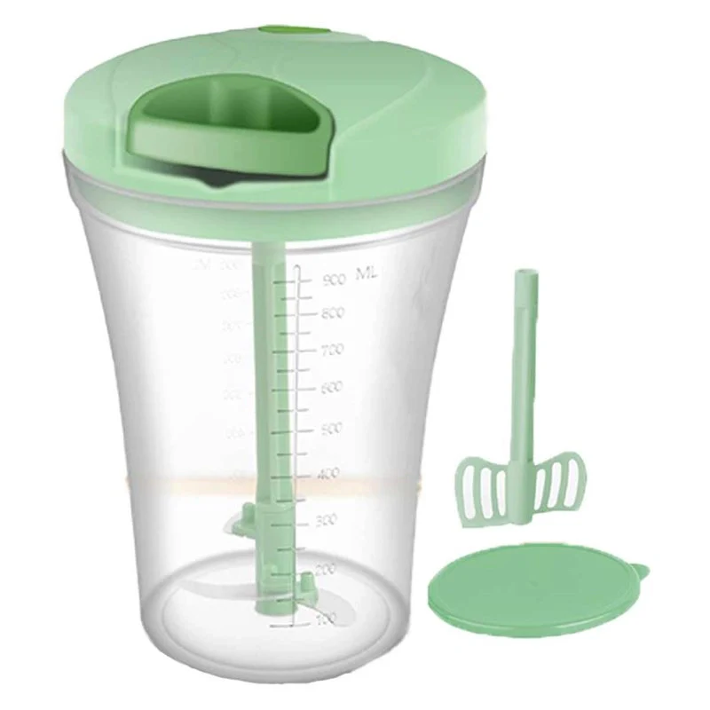 Tritatutto Manuale con Filo per Verdure Cipolle Patate Cubetti con Lame in Acciaio Inox Materiale BPA FREE Capacita 900mL - Image 4