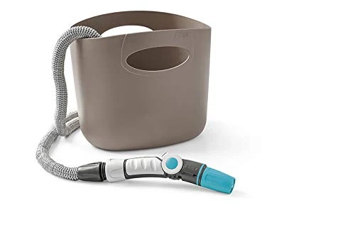 TUBO ESTENSIBILE PER GIARDINO IN KIT 'AQUAPOP 30' col. tortora  - GF