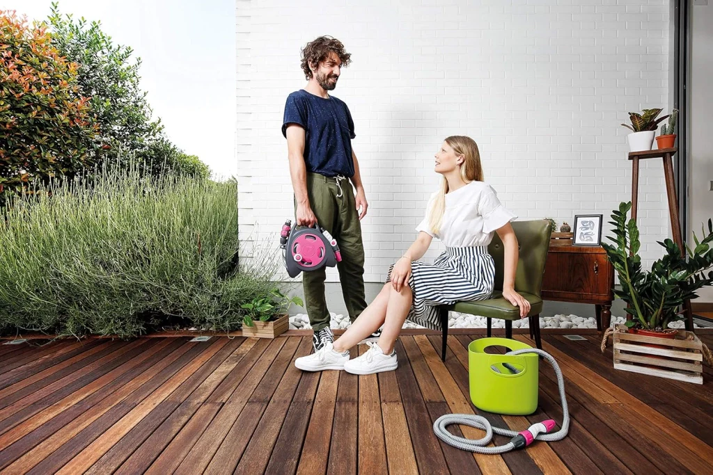 TUBO ESTENSIBILE PER GIARDINO IN KIT 'AQUAPOP 30' col. verde  - GF - Image 6