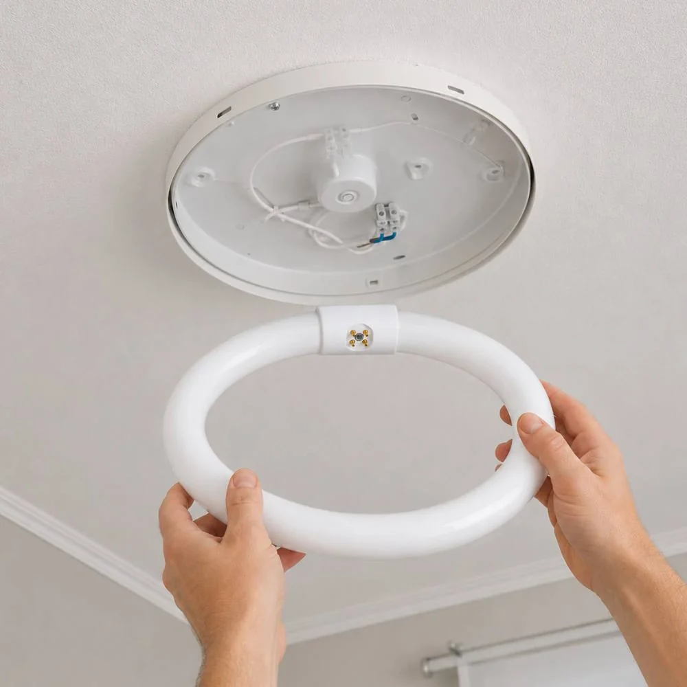 Tubo fluorescente circolare t9 trifosforo per illuminazione 6500k *** watt 22 watt, confezione 1 - Image 5