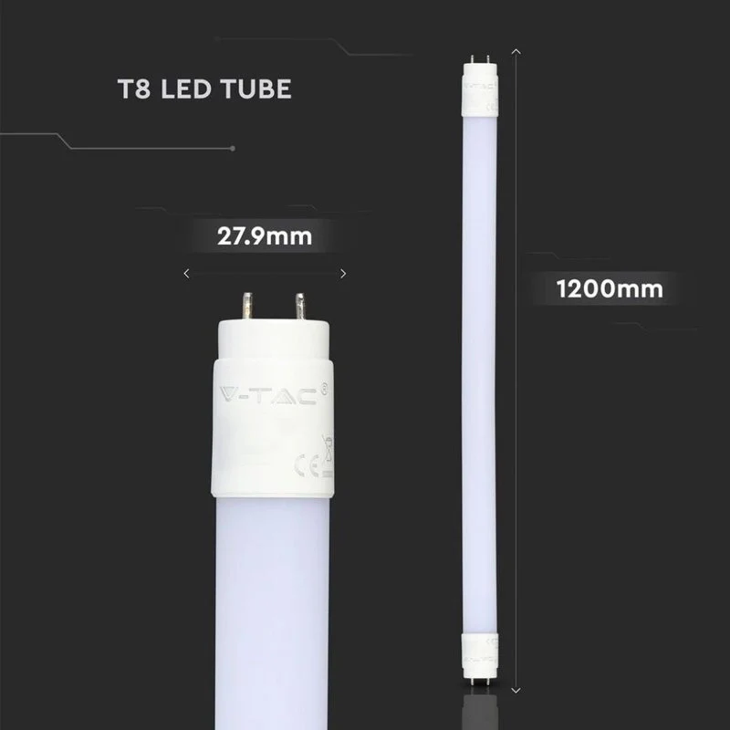 Tubo LED T8 18W G13 120cm 3000K 1850LM in Nanoplastica Incluso Starter Alimentazione da Un Lato SKU-216263 - Image 3