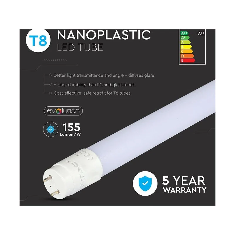 Tubo Led T8 G13 150cm 140lm/W 15W 2150lm Super Luminoso Massimo Risparmio Energetico SKU-216482, Disponibili 4000K 6400K  (Bianco Freddo 6500K) - Image 3