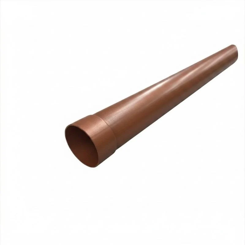 Tubo Pluviale "PLUVIA" in PMMA con Manicotto : Colore - Rame rosso, Diametro - 100, Metri Lineari - 1 metro - Image 3