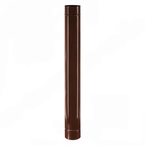 TUBO SMALTATO PER STUFE cm 50 ø 15 marrone EUROPROFIL