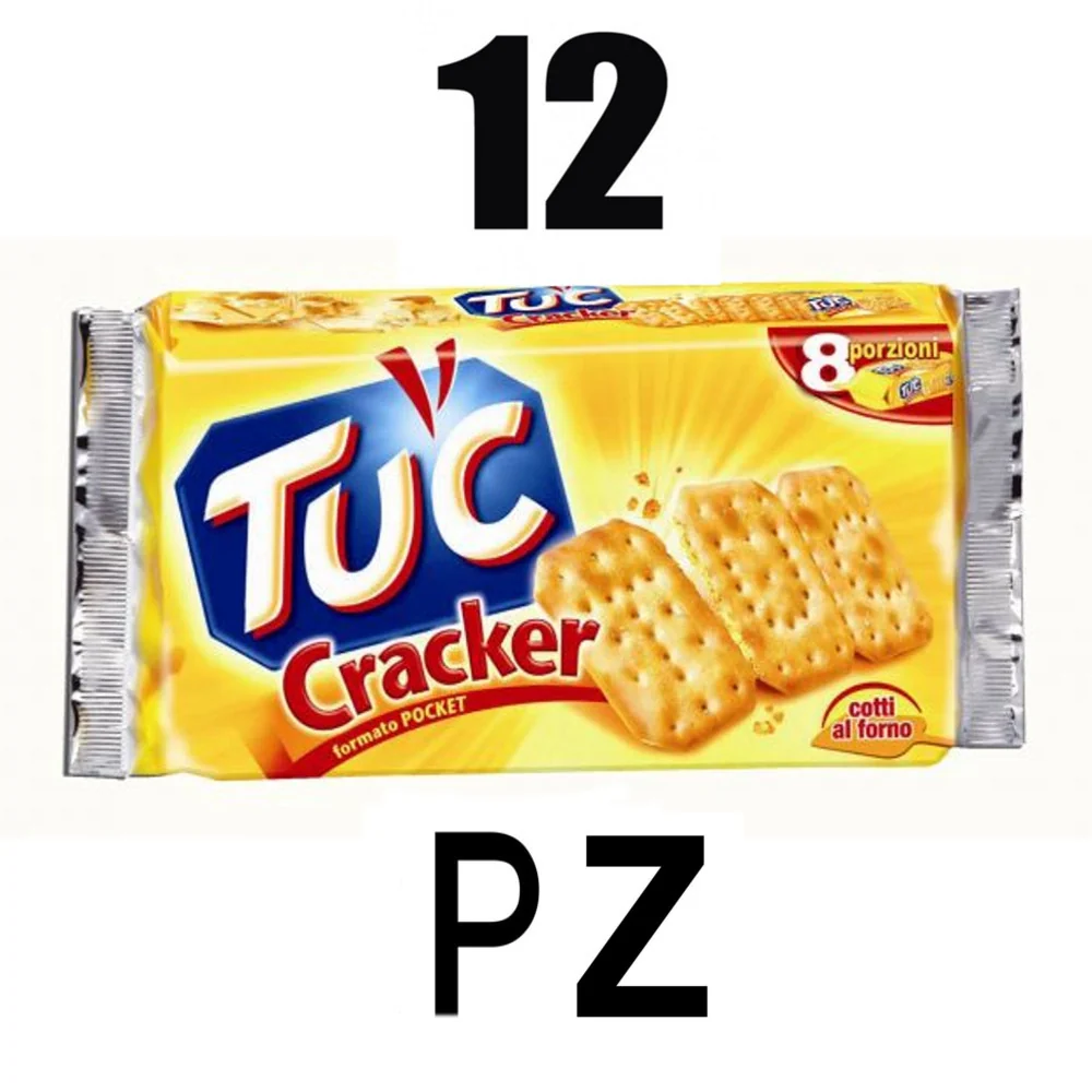 Tuc crackers classico 12 multipack da 250 grammi ciascuno snacks salato