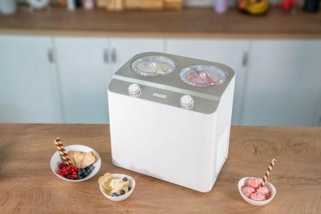 Unold Doppio Gelatiera compressore 2,4 L 250 W Acciaio satinato, Bianco - Image 4