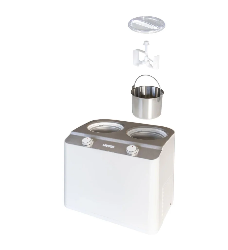 Unold Doppio Gelatiera compressore 2,4 L 250 W Acciaio satinato, Bianco - Image 7