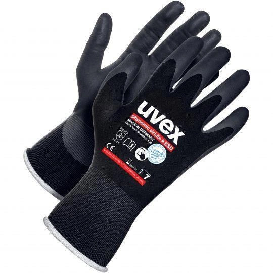 Uvex 60038 Guanti da officina Nero Carbonio, Elastan, Poliammide 1 pz - Image 10